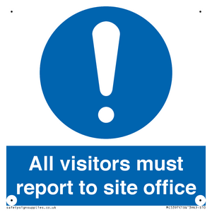 All visitors must report to site office